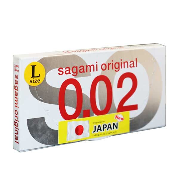 کاندوم بسیار نازک ساگامی 2 عددی سایز بزرگ SAGAMI ORIGINAL LARGE-خرید کاندوم-فروشگاه آنلاین کاندوم